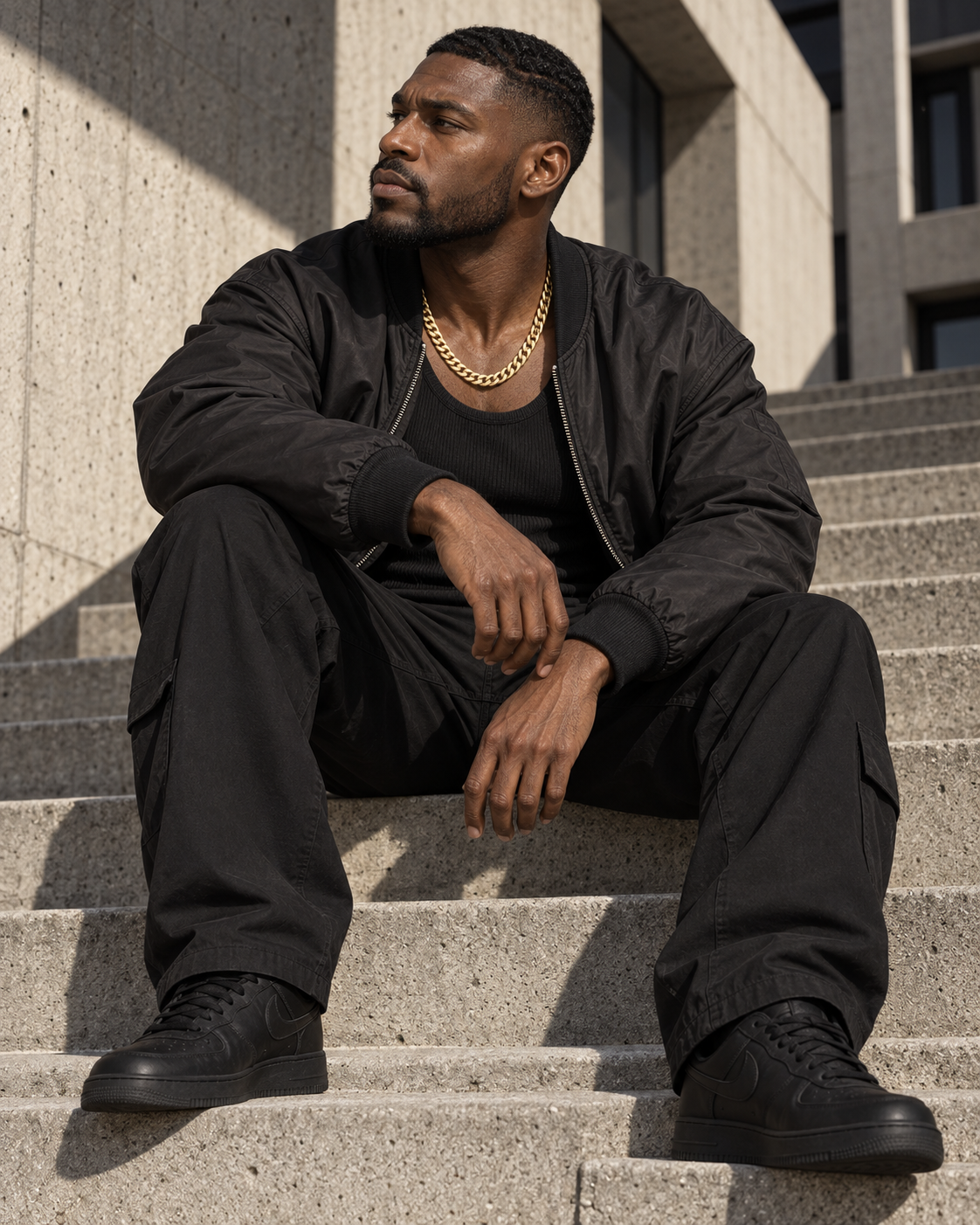 Icon State jewelry styled in a full look