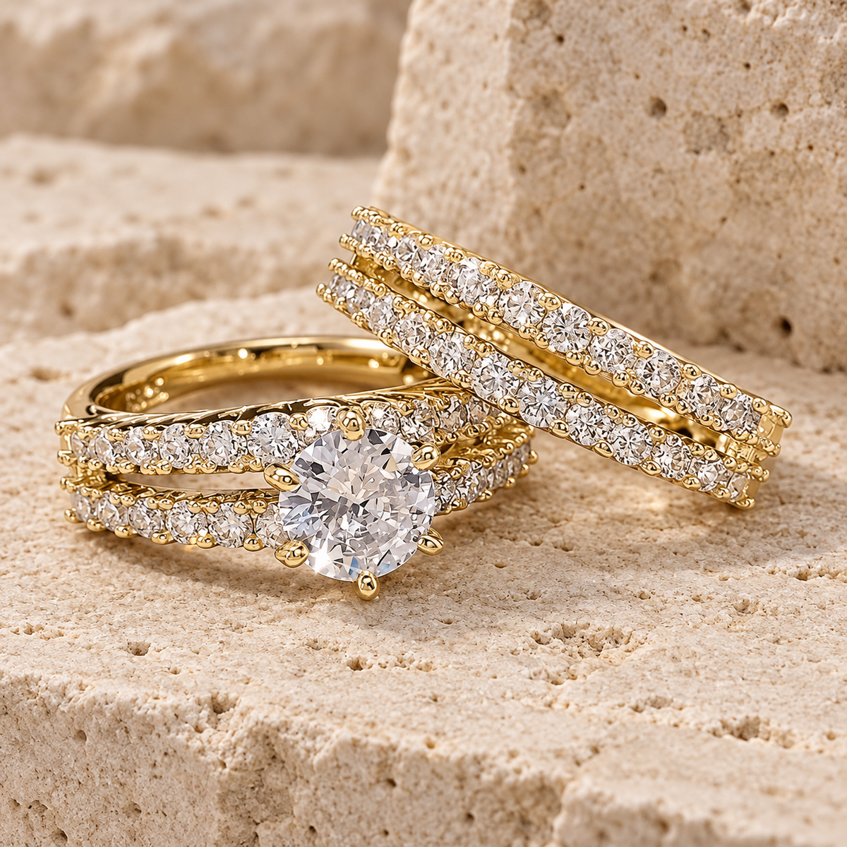 Eternal Radiance Ring Stack - product view