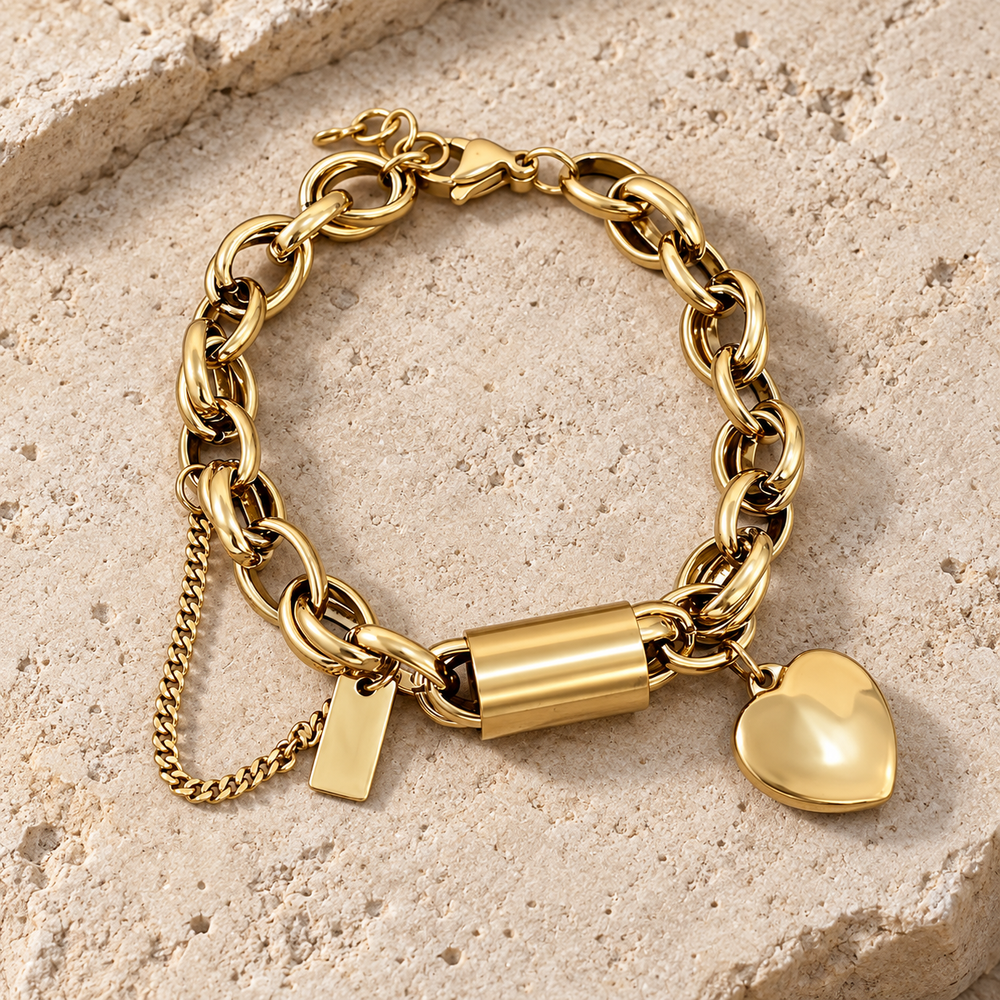 Heart Lock Bracelet - product view