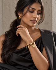 Heart Lock Bracelet - female close-up