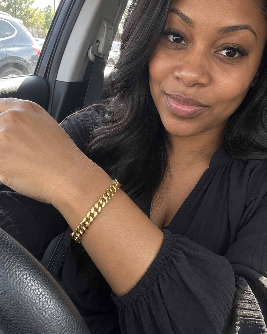 Customer-style photo wearing Icon Cuban Bracelet