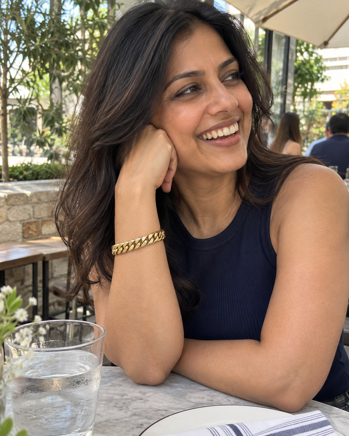Customer-style photo wearing Icon Cuban Bracelet